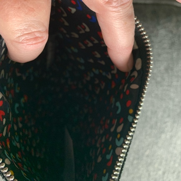 French Connection Lara Pebble Double Slim Pouches Wristlet Black NWT 🌴 - Picture 8 of 11